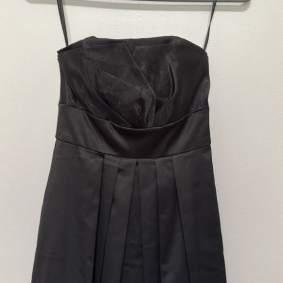 WHBM Strapless Pleated Mini Formal Dress Size 00 - Picture 2 of 7